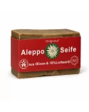 Handgeschnittene Aleppo-Seife mit 16 % Lorbeeröl – vegane Naturseife für Gesicht, Körper & Haare - mit Verpackung