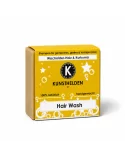 Haarseife, festes Shampoo mit Wachholder & Kurkuma - Naturseife Hair Wash - mit Verpackung