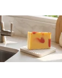 Gesichtsseife mit Ho-Holz & Patschuli - Naturseife Wood Soap in Küche