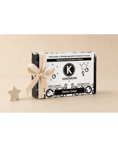 Allrounder - & Reinigungseife Gesicht & Körper mit Kohle - Naturseife Detox Soap - als Geschenk