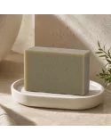 Gesicht - & Duschseife mit Eisenkraut & grüner Ton - Naturseife Green Earth Soap - im Bad