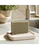 Gesicht - & Duschseife mit Eisenkraut & grüner Ton - Naturseife Green Earth Soap - in der Küche