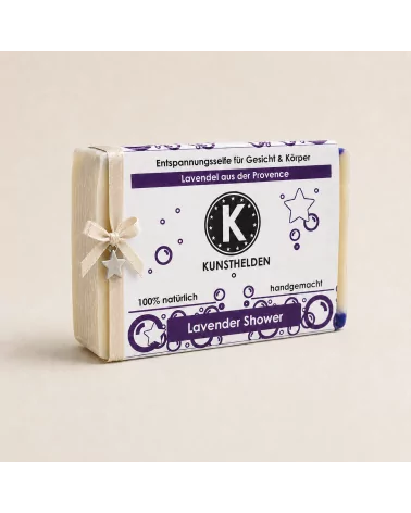 Gesicht - & Duschseife mit Lavendel - Naturseife Lavender Shower - als Geschenk