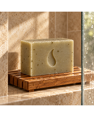 Basilikum & Neem Haarseife, Duschseife & All-in-One Naturseife - Schweizer Seife vegan in Bad bei Dusche