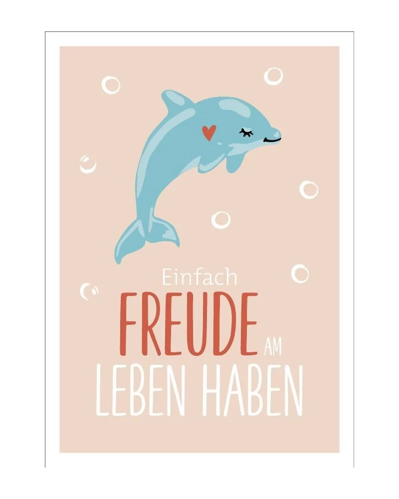 Postkarte & Spruchkarte "Freude"