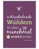 Postkarte & Spruchkarte "Wunder"