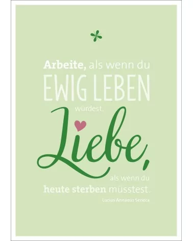 Postkarte & Spruchkarte "Arbeiten"