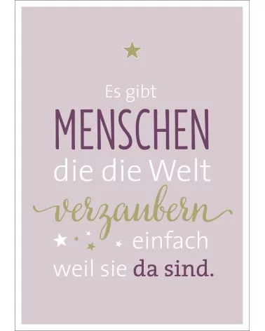 Postkarte & Spruchkarte "Menschen"