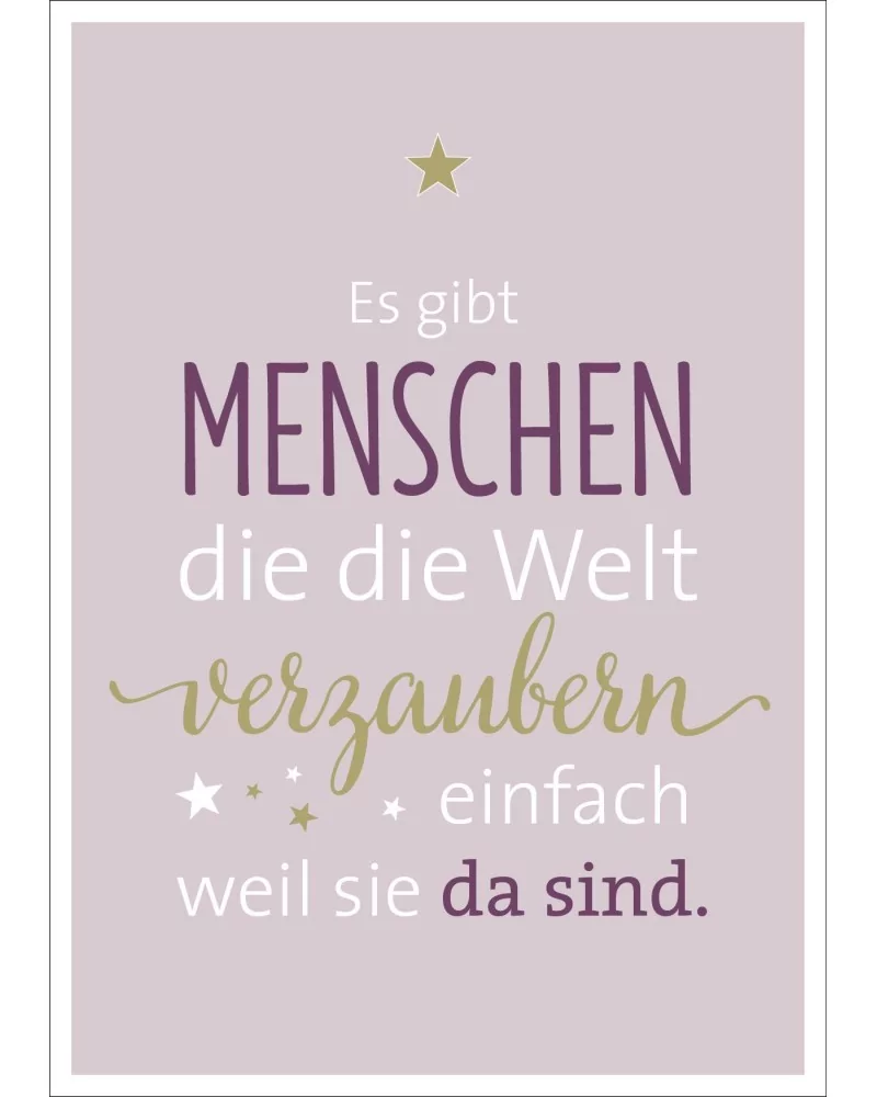 Postkarte & Spruchkarte "Menschen"