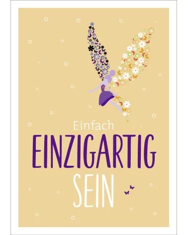 Postkarte & Spruchkarte "Einzigartig"