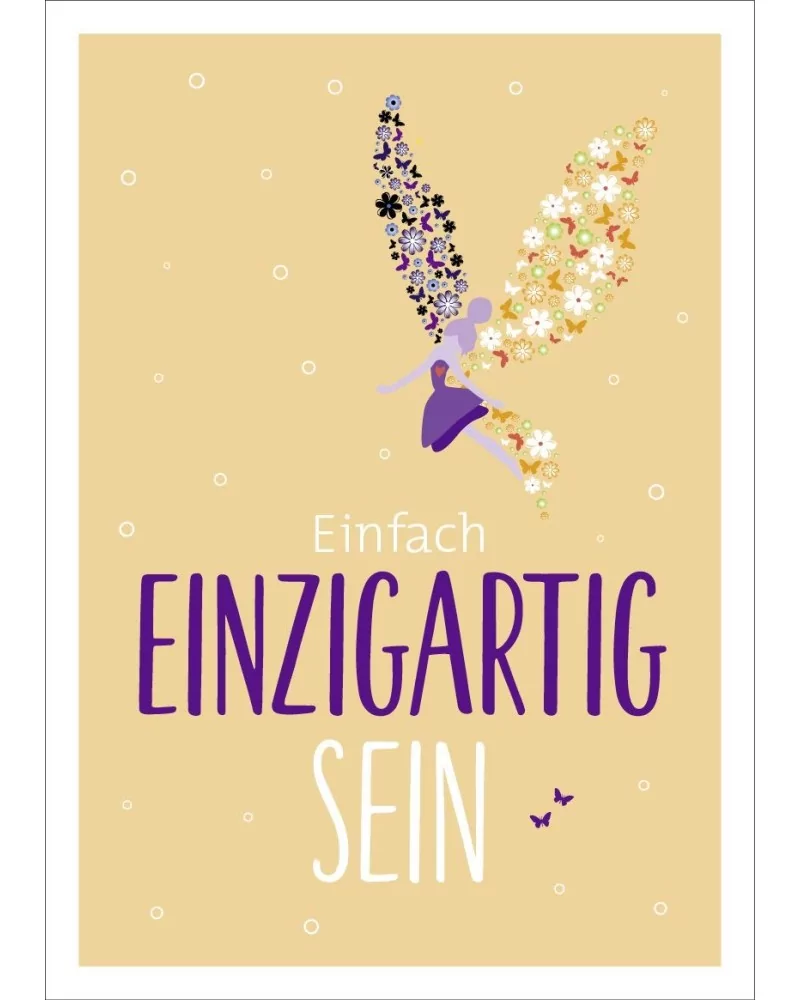 Postkarte & Spruchkarte "Einzigartig"